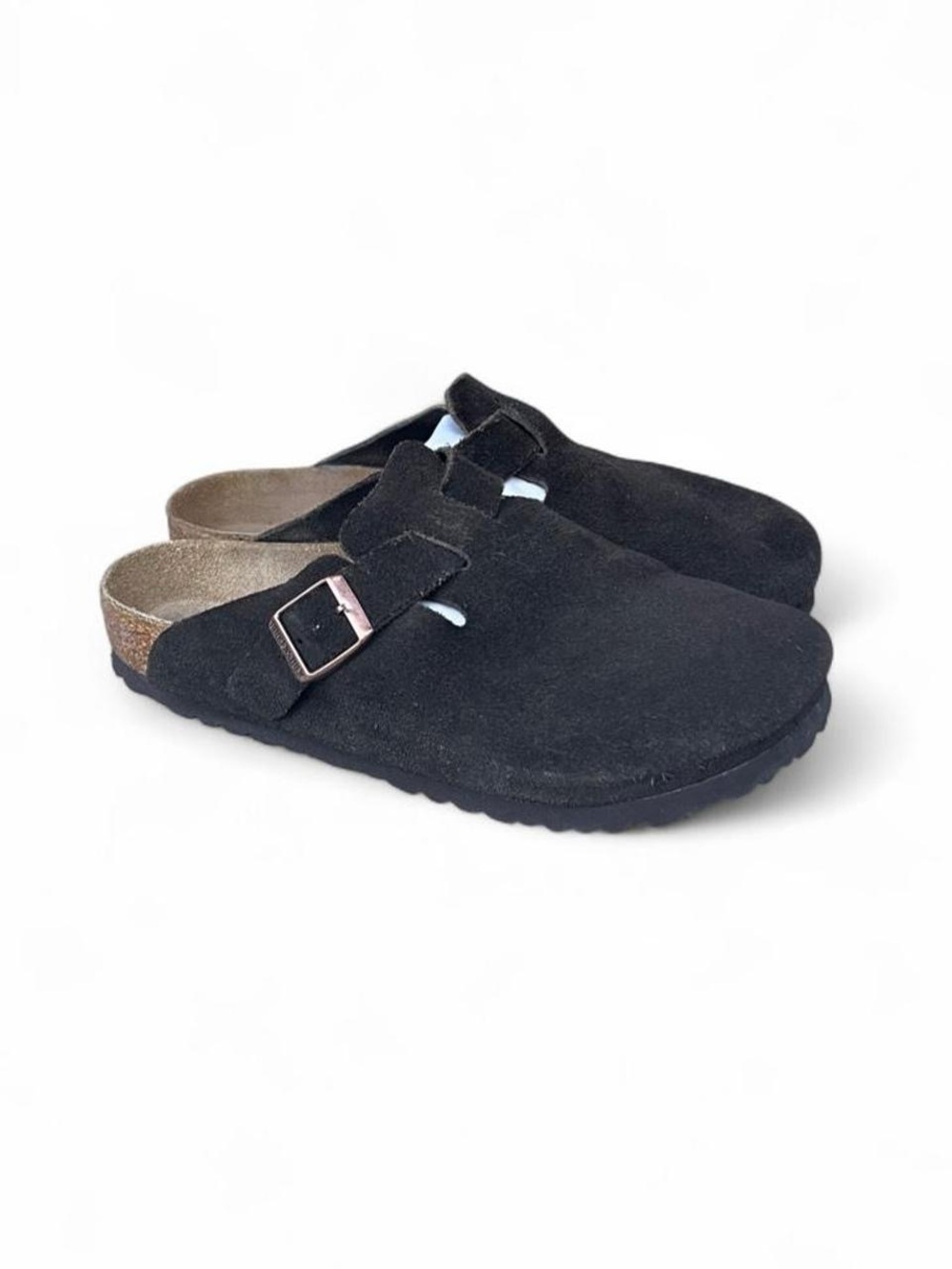 Birkenstock Boston Soft Footbed Mocha Brown Suede Clogs EU 40 Womens 9 Regular